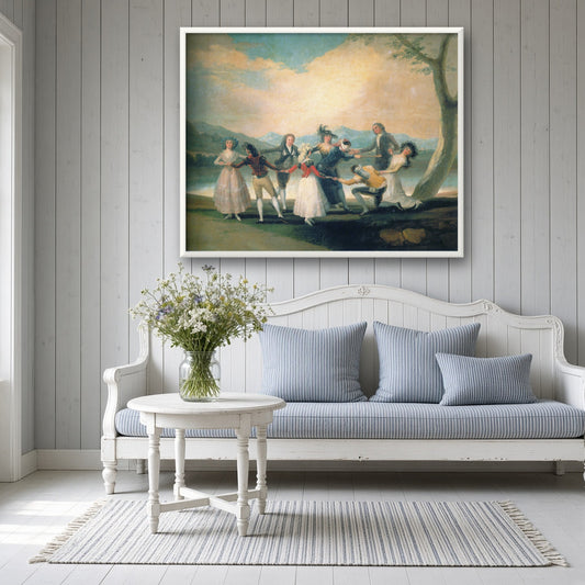 Blind Man's Buff by Francisco Goya — room mockup