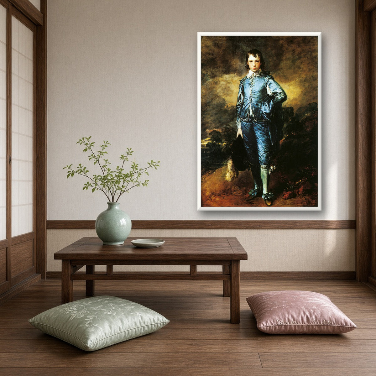 The Blue Boy by Thomas Gainsborough — room mockup