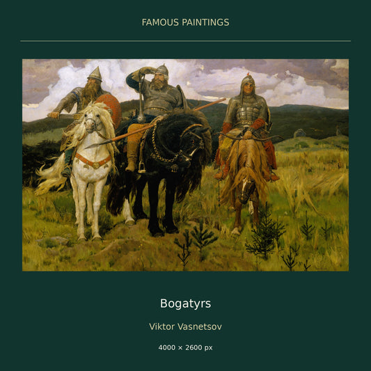 Bogatyrs by Viktor Vasnetsov — cover