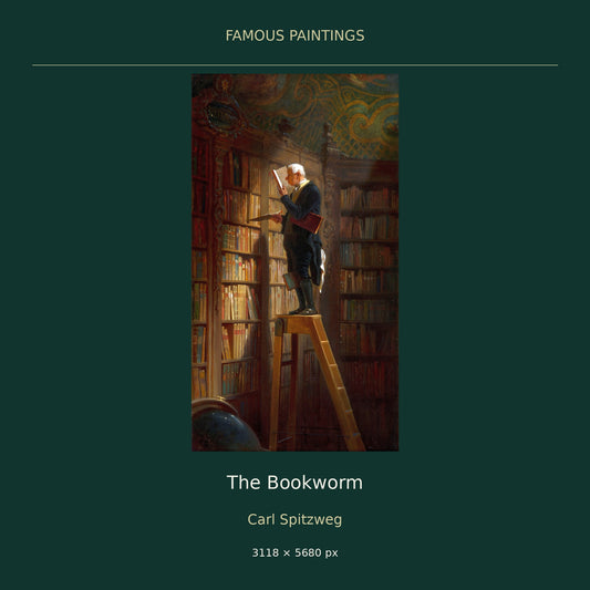 The Bookworm by Carl Spitzweg — cover