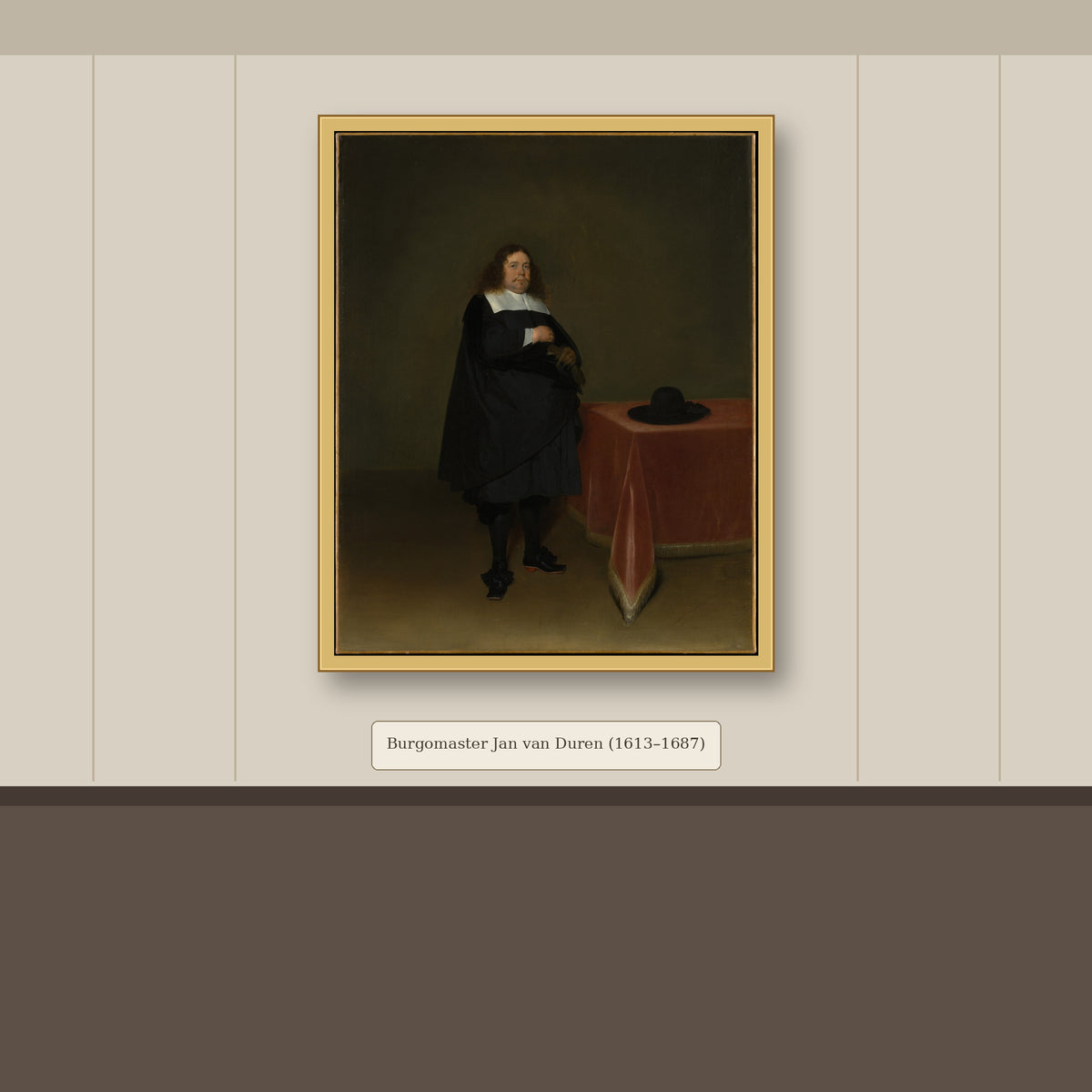 Burgomaster Jan van Duren (1613–1687) by Gerard ter Borch the Younger, gallery mockup