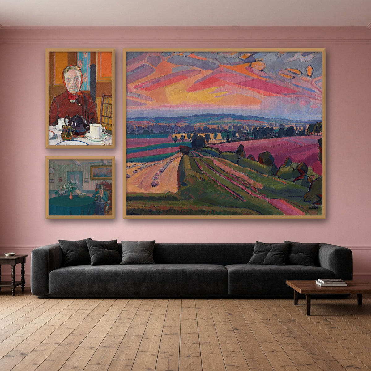 Camden Town Group Gallery Wall Set of 3 — gallery wall mockup, alternative arrangement