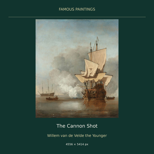 The Cannon Shot by Willem van de Velde the Younger — cover