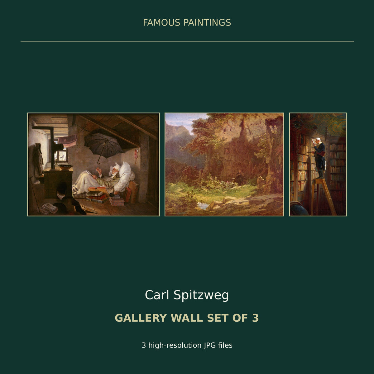 Carl Spitzweg Gallery Wall Set of 3 — cover