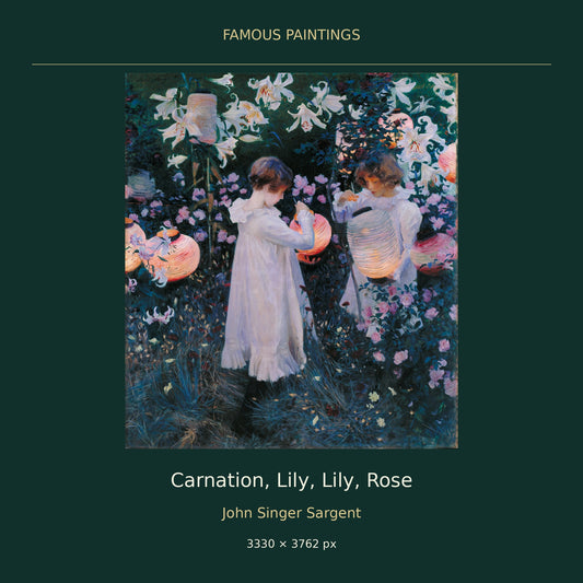Carnation, Lily, Lily, Rose by John Singer Sargent — painting cover