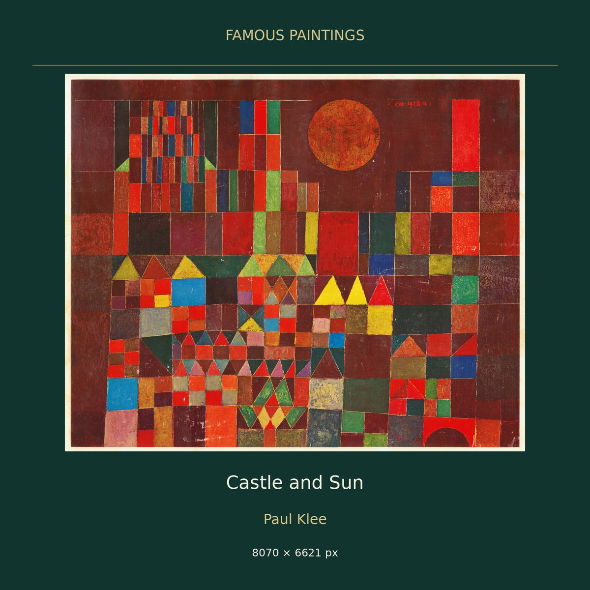 Castle and Sun by Paul Klee — cover