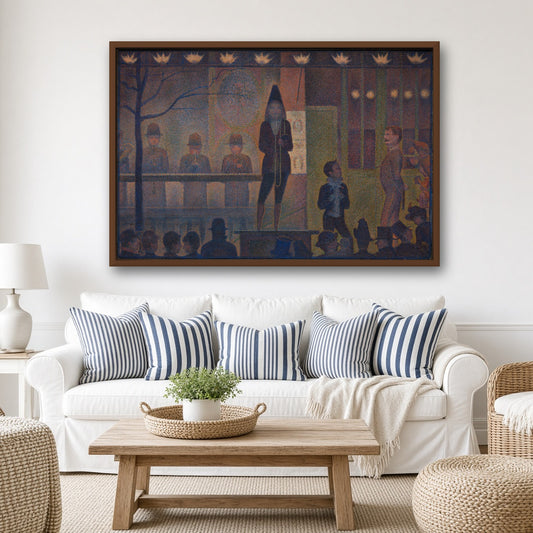 Circus Sideshow by Georges Seurat — room mockup