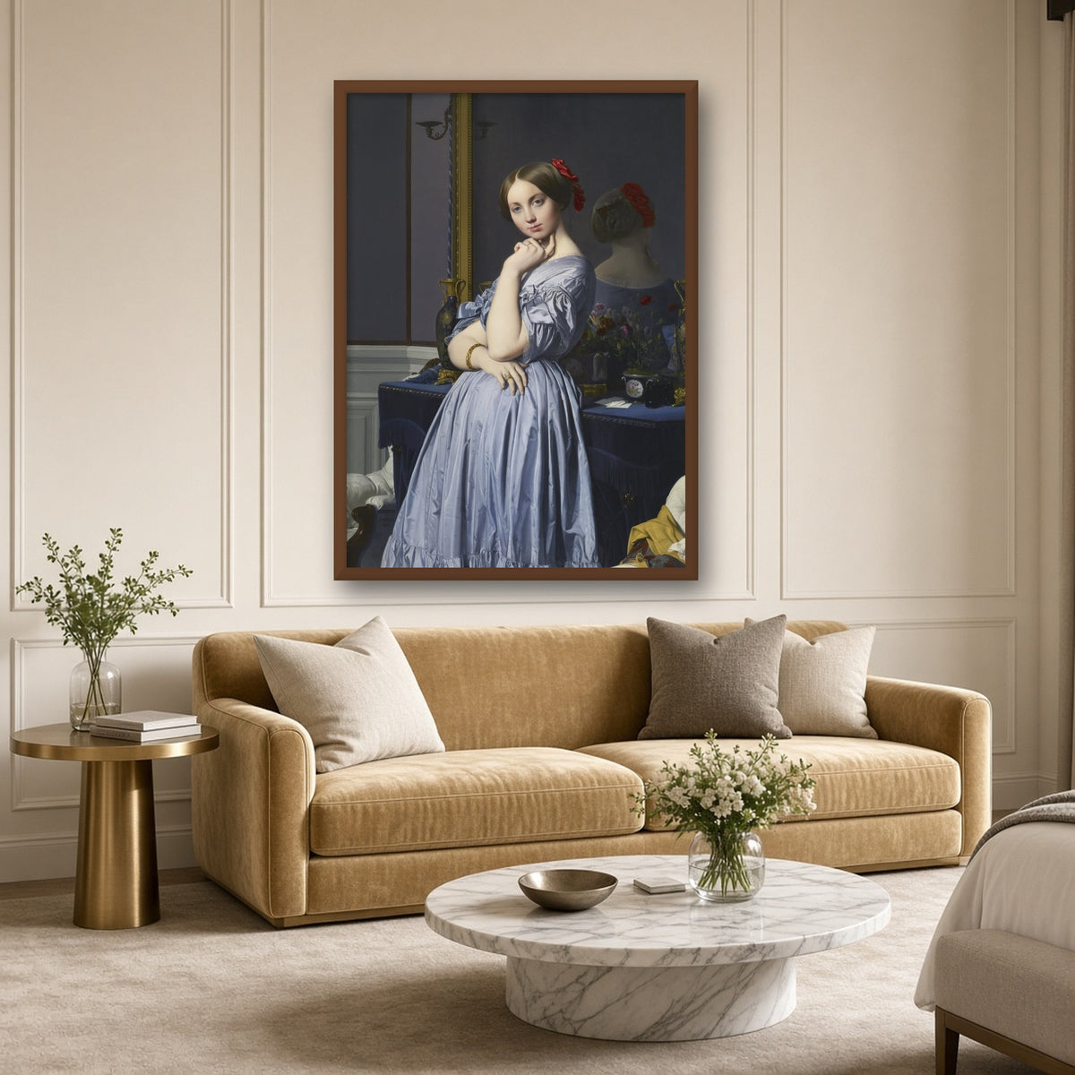 Comtesse d'Haussonville by Jean-Auguste-Dominique Ingres — room mockup
