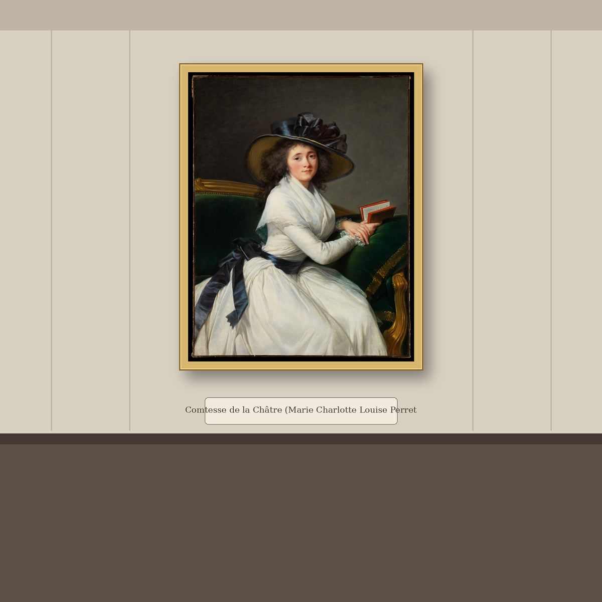 Comtesse de la Châtre (Marie Charlotte Louise Perrette Aglaé Bontemps, 1762–1848) by Elisabeth Louise Vigée Le Brun, gallery mockup
