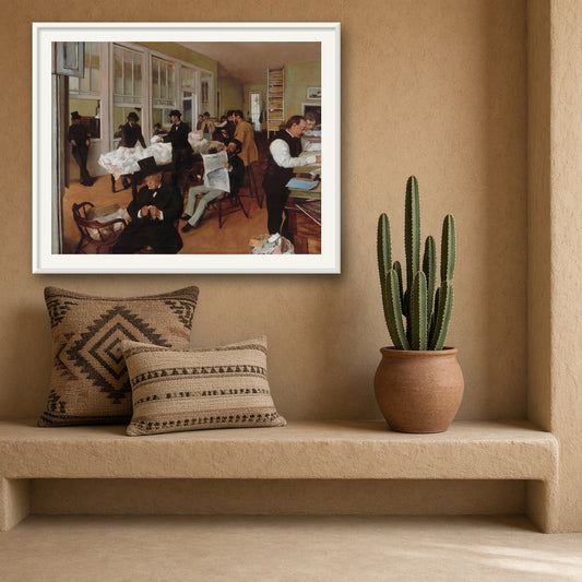 A Cotton Office in New Orleans by Edgar Degas — room mockup