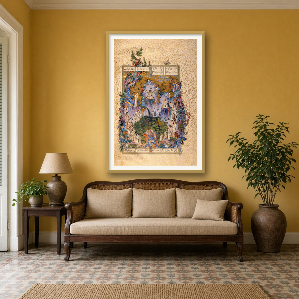 The Court of Gayumars by Sultan Muhammad — framed art preview