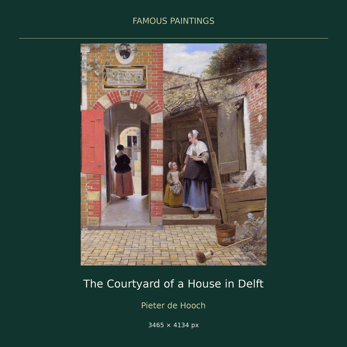 The Courtyard of a House in Delft by Pieter de Hooch — cover