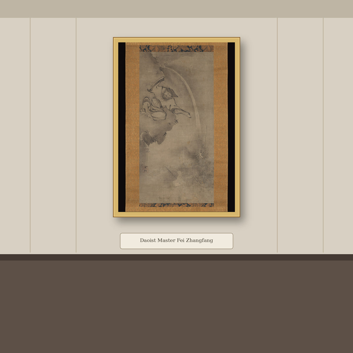 Daoist Master Fei Zhangfang by Sesson Shūkei, gallery mockup