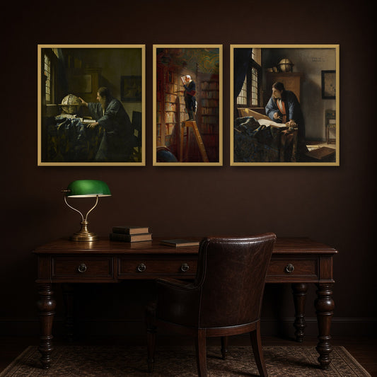 Dark Academia Gallery Wall Set of 3 — gallery wall mockup