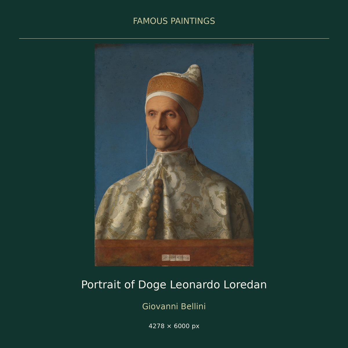 Portrait of Doge Leonardo Loredan by Giovanni Bellini — cover