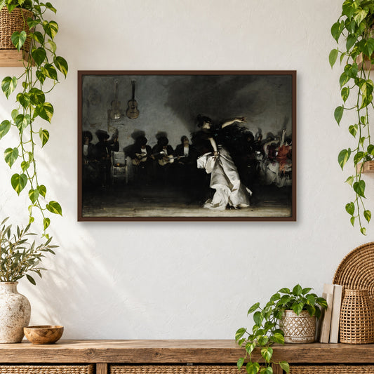 El Jaleo by John Singer Sargent — framed room mockup