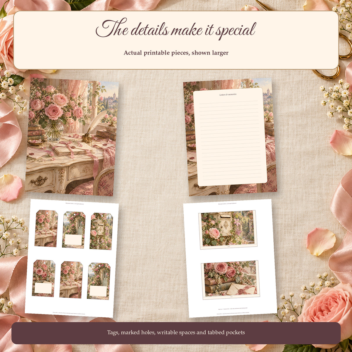 Rosewater Letters — Close Up Previews