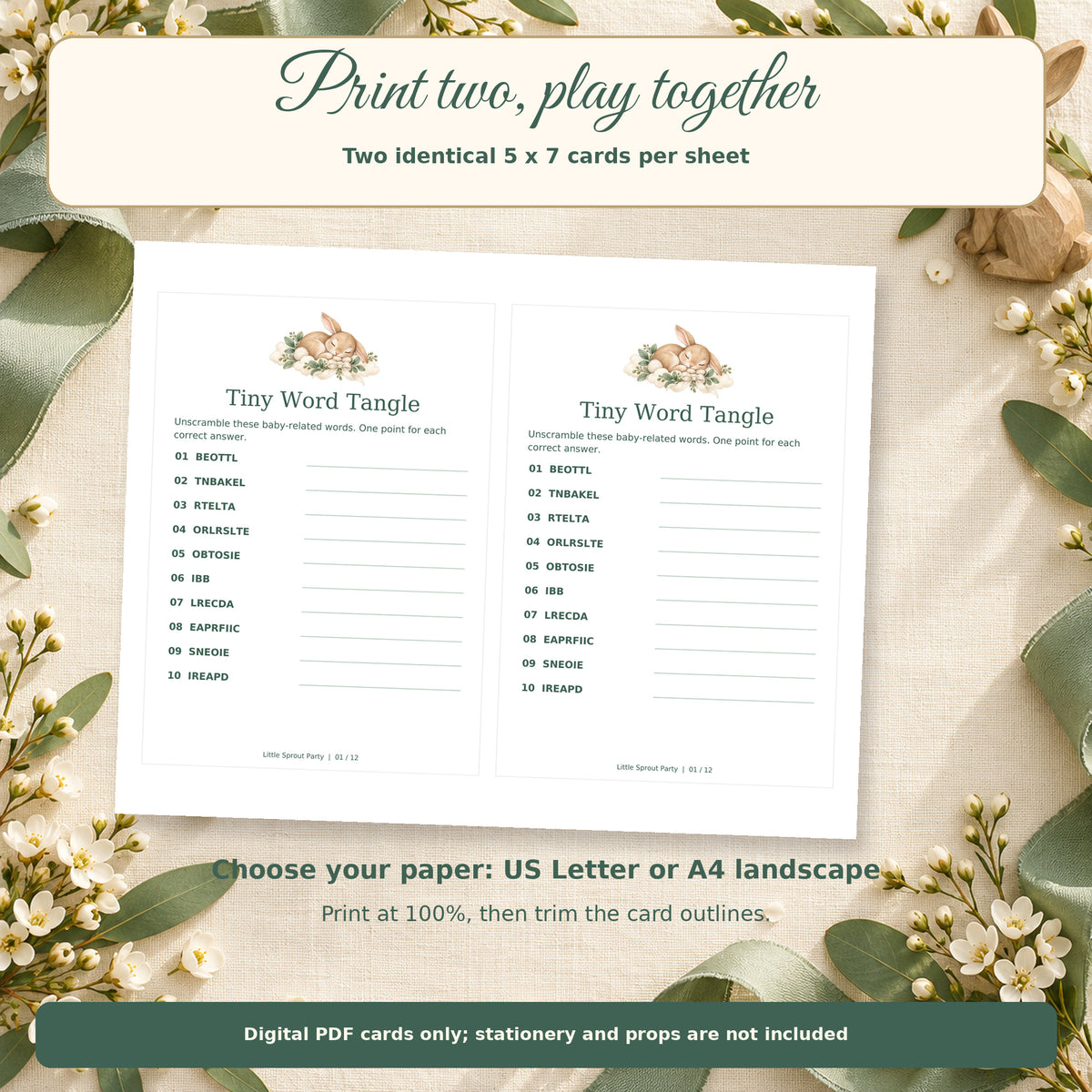 Little Sprout Party - print or use example