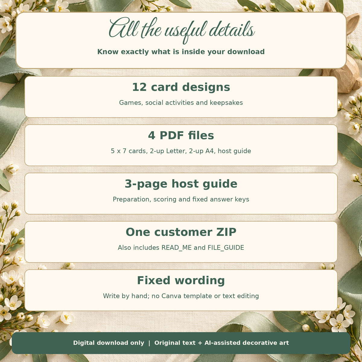 Little Sprout Party - PDF file specifications