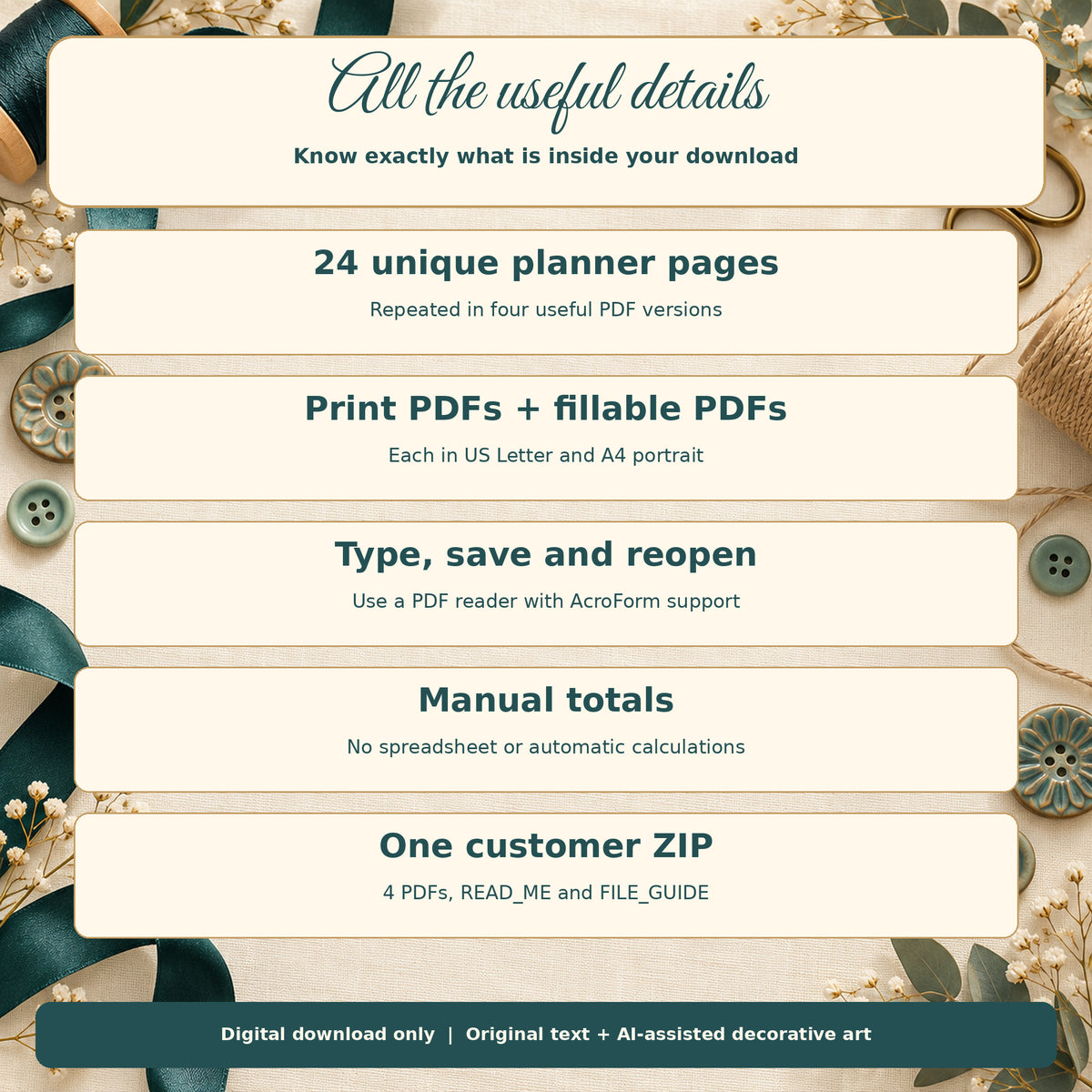 Market Day Studio - PDF file specifications