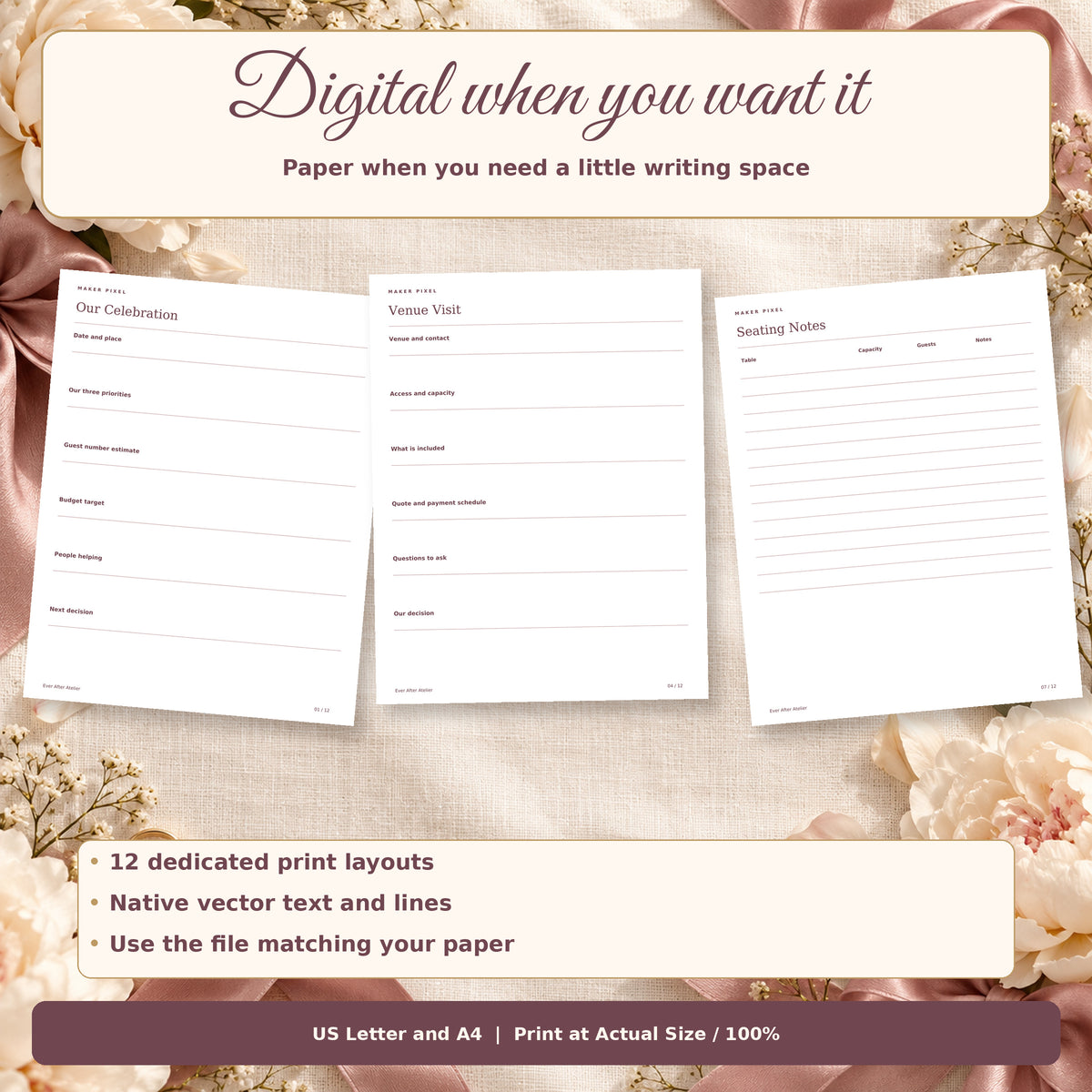 Ever After Atelier - included print companion pages