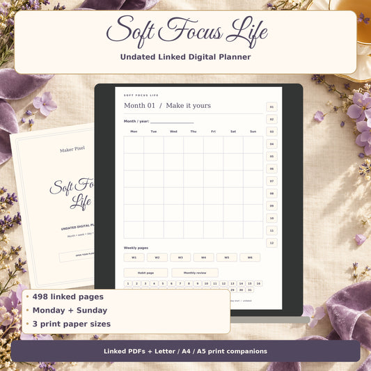 Soft Focus Life - hero showing actual files and key features