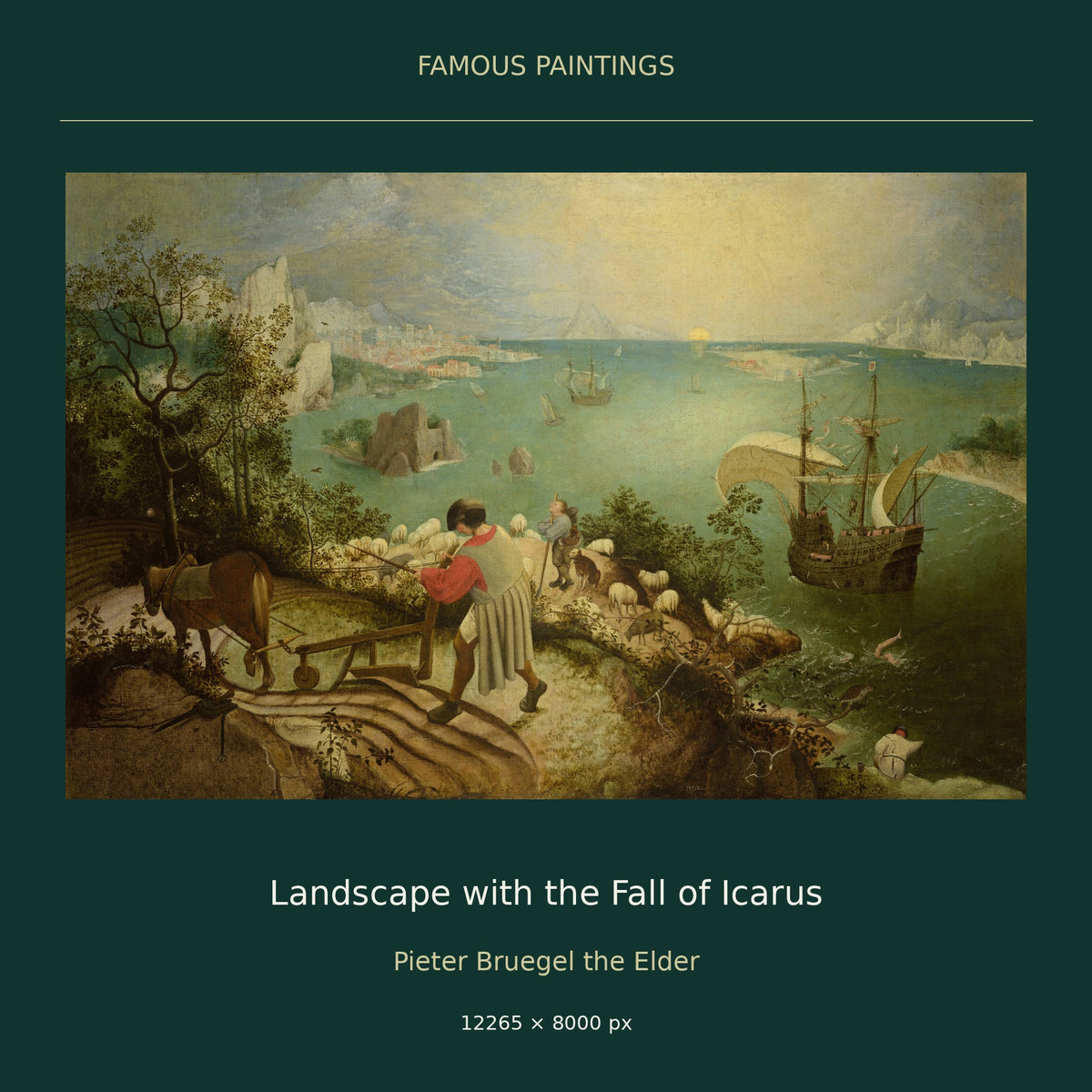 Landscape with the Fall of Icarus by Pieter Bruegel the Elder — cover
