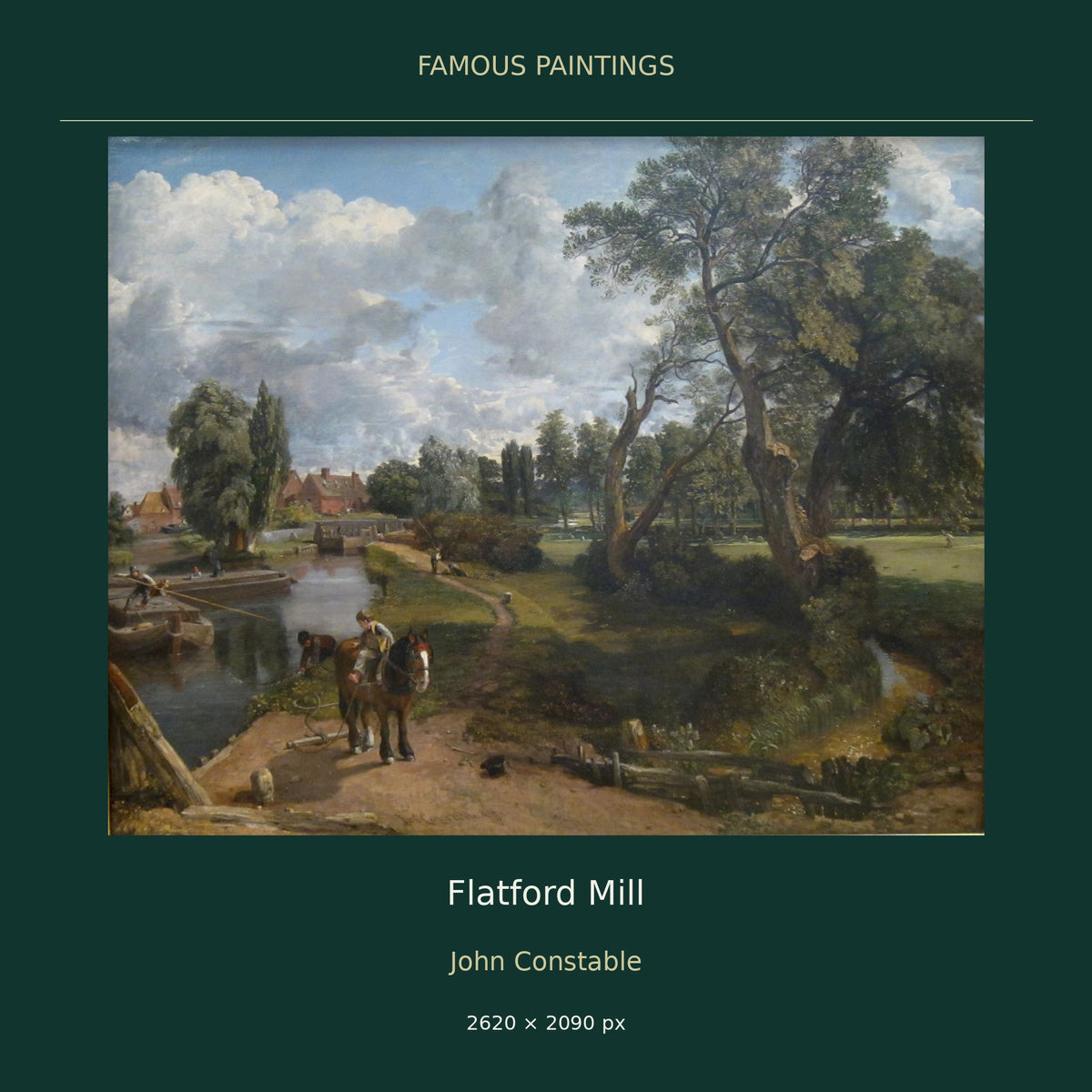Flatford Mill by John Constable — cover