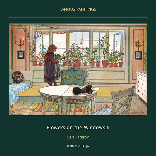 Flowers on the Windowsill by Carl Larsson — cover