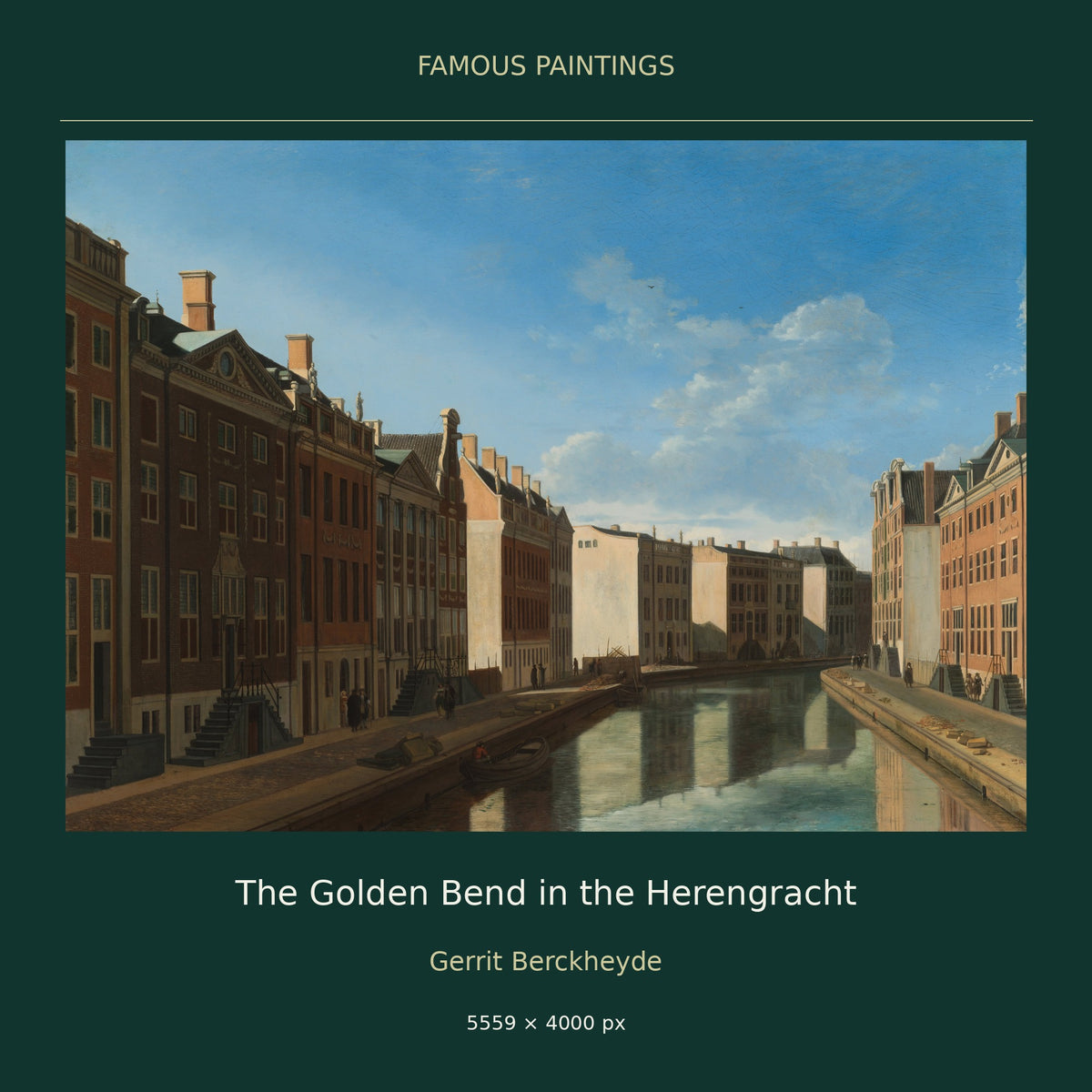 The Golden Bend in the Herengracht by Gerrit Berckheyde — cover