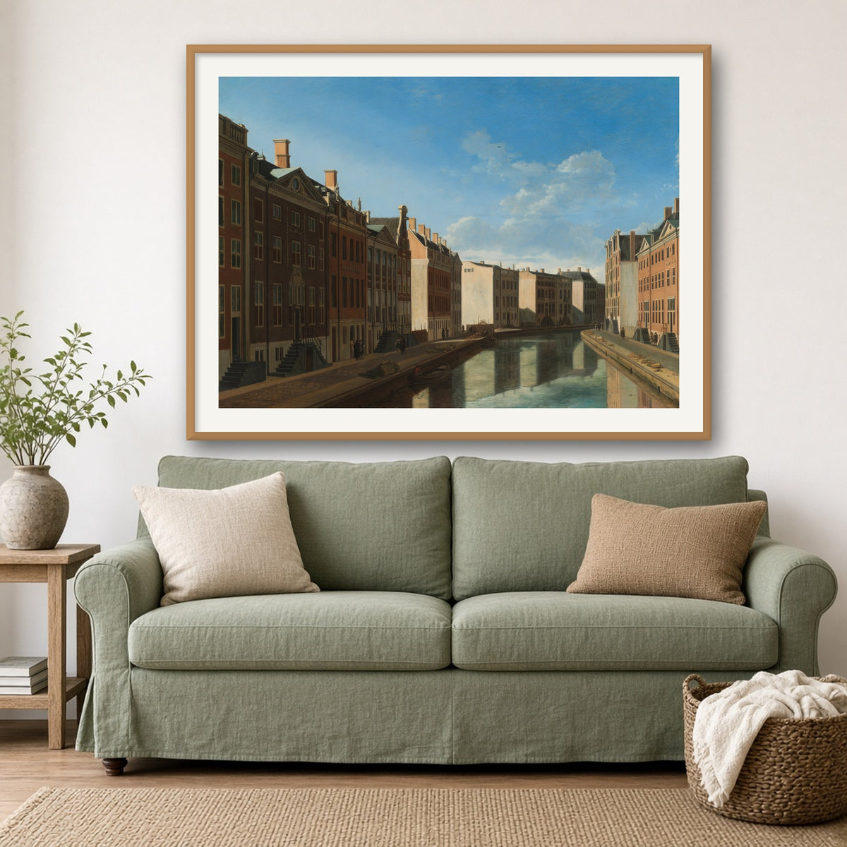 The Golden Bend in the Herengracht by Gerrit Berckheyde — framed art preview
