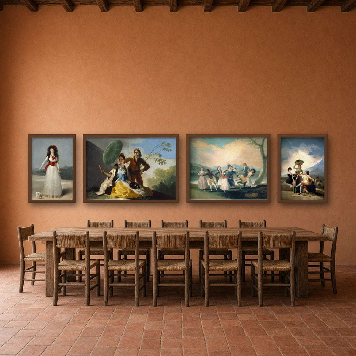 Goya Gallery Wall Set of 4 — gallery wall mockup, alternative arrangement