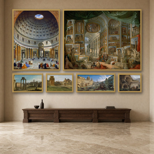 Grand Tour Rome Gallery Wall Set of 6 — gallery wall mockup