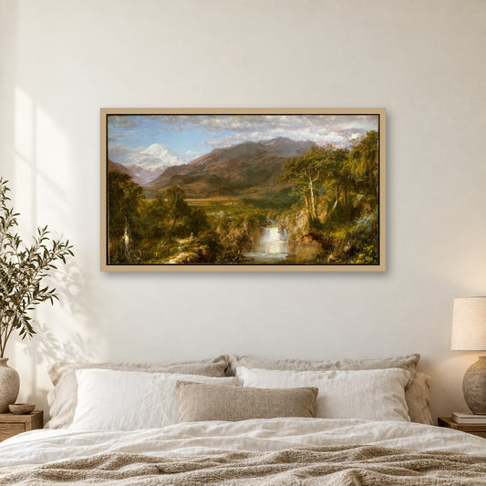 Heart of the Andes by Frederic Edwin Church — framed room mockup
