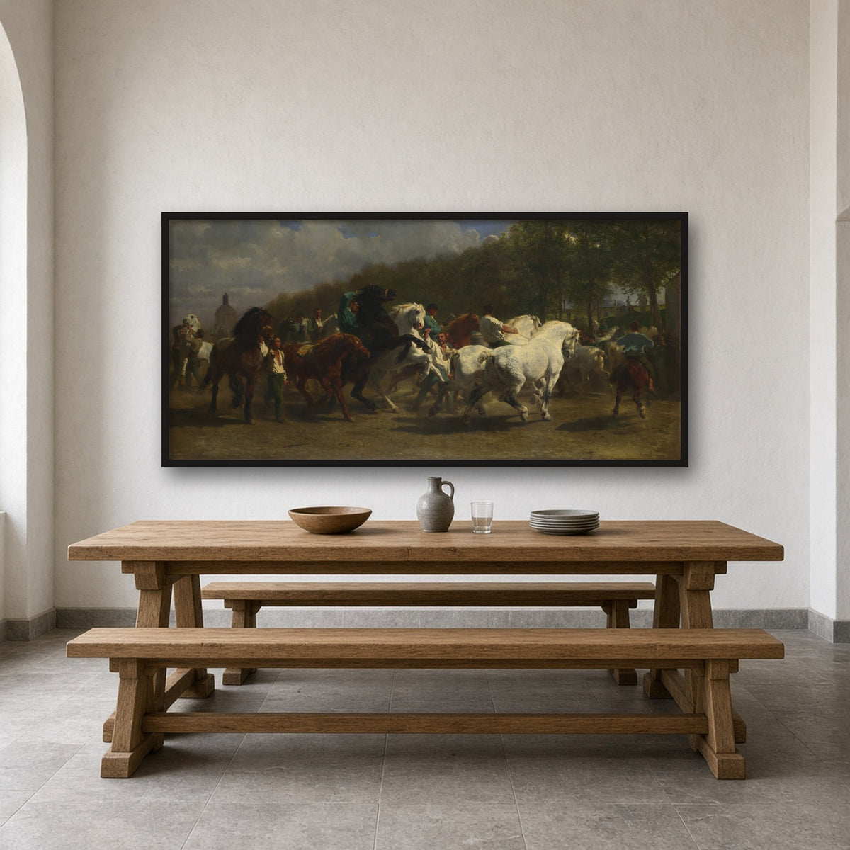 The Horse Fair by Rosa Bonheur — room mockup
