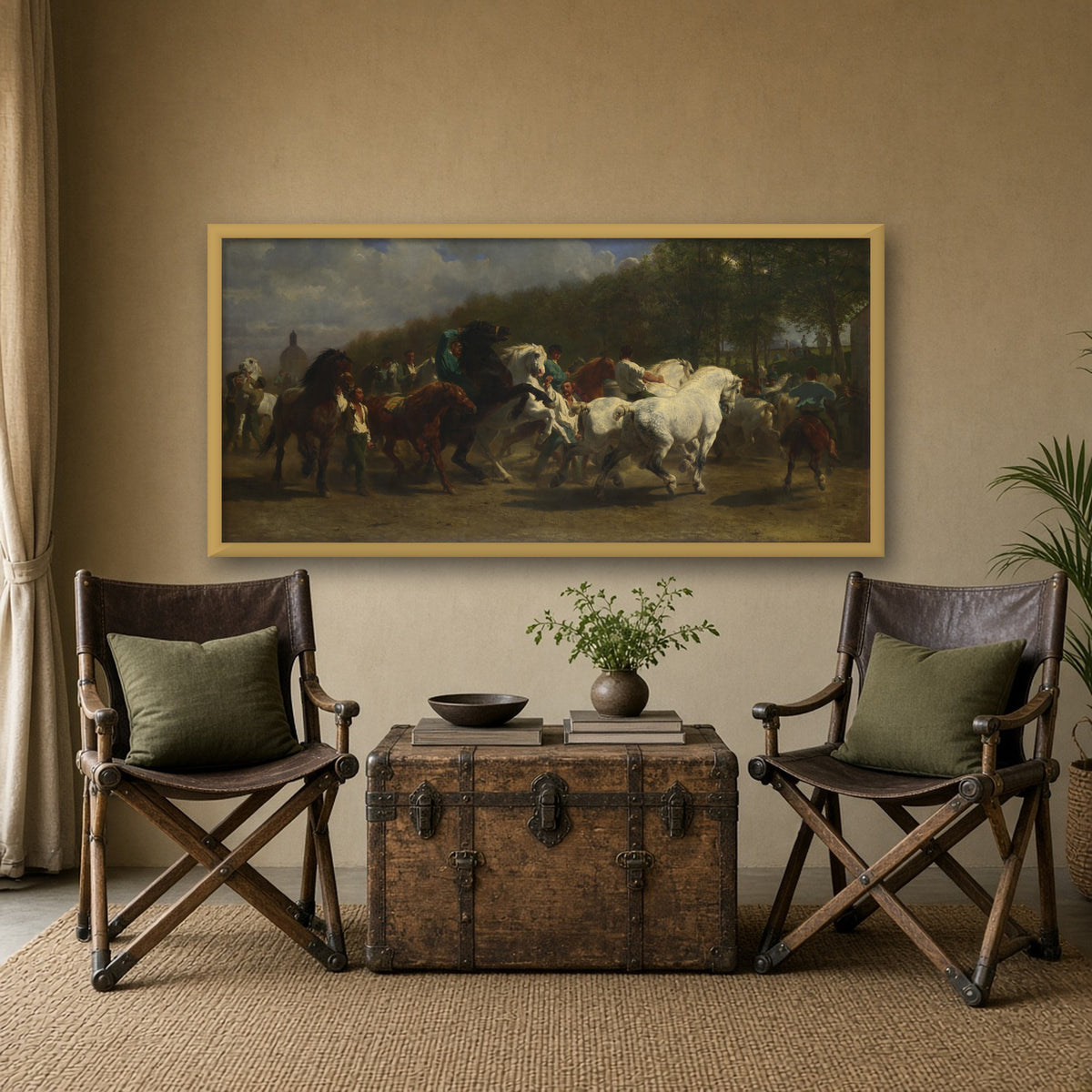 The Horse Fair by Rosa Bonheur — framed art preview