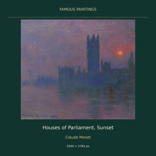 Houses of Parliament, Sunset by Claude Monet — cover