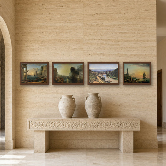 Italianate Classical Landscape Gallery Wall Set of 4 — gallery wall mockup