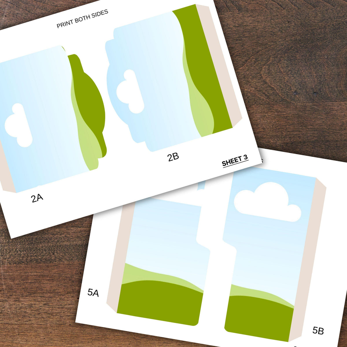 Folio 1 Canva Template – Custom Junk Journal Folio Kit with Pocket Inserts, Commercial Use