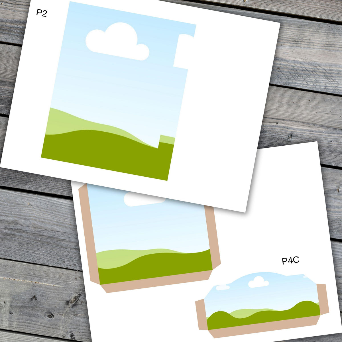 Folio 8 Canva Template – 5" x 7" Junk Journal Folio Kit with Layered Pockets, Commercial Use
