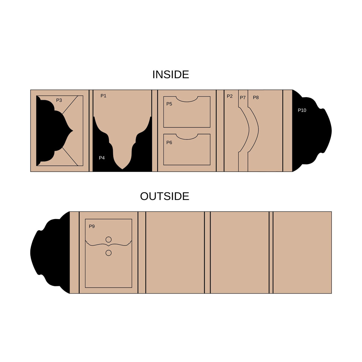 Folio 9 Canva Template – 4.5" x 6" Junk Journal Folio Kit, Commercial Use
