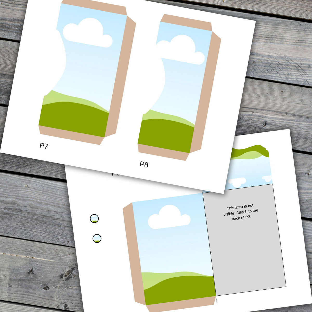 Folio 9 Canva Template – 4.5" x 6" Junk Journal Folio Kit, Commercial Use