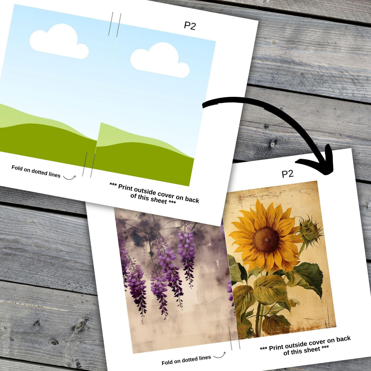 Folio 15 Canva Template – Junk Journal Folio with Frames & Tags, Commercial Use