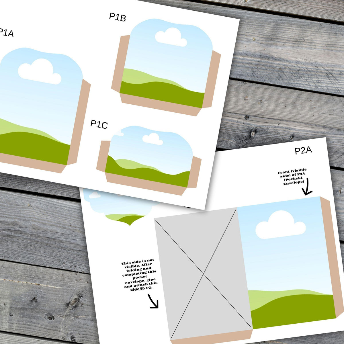 Folio 15 Canva Template – Junk Journal Folio with Frames & Tags, Commercial Use