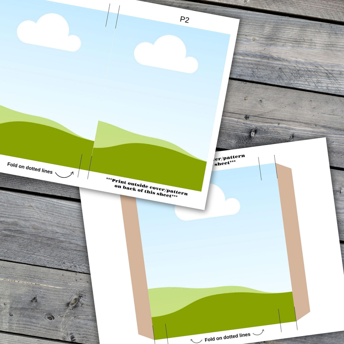 Folio 16 Canva Template – Junk Journal & Scrapbook Folio Kit, Commercial Use