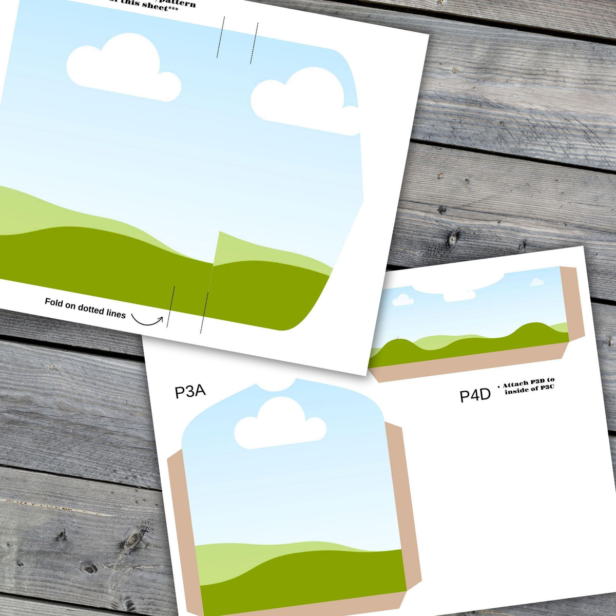 Folio 16 Canva Template – Junk Journal & Scrapbook Folio Kit, Commercial Use