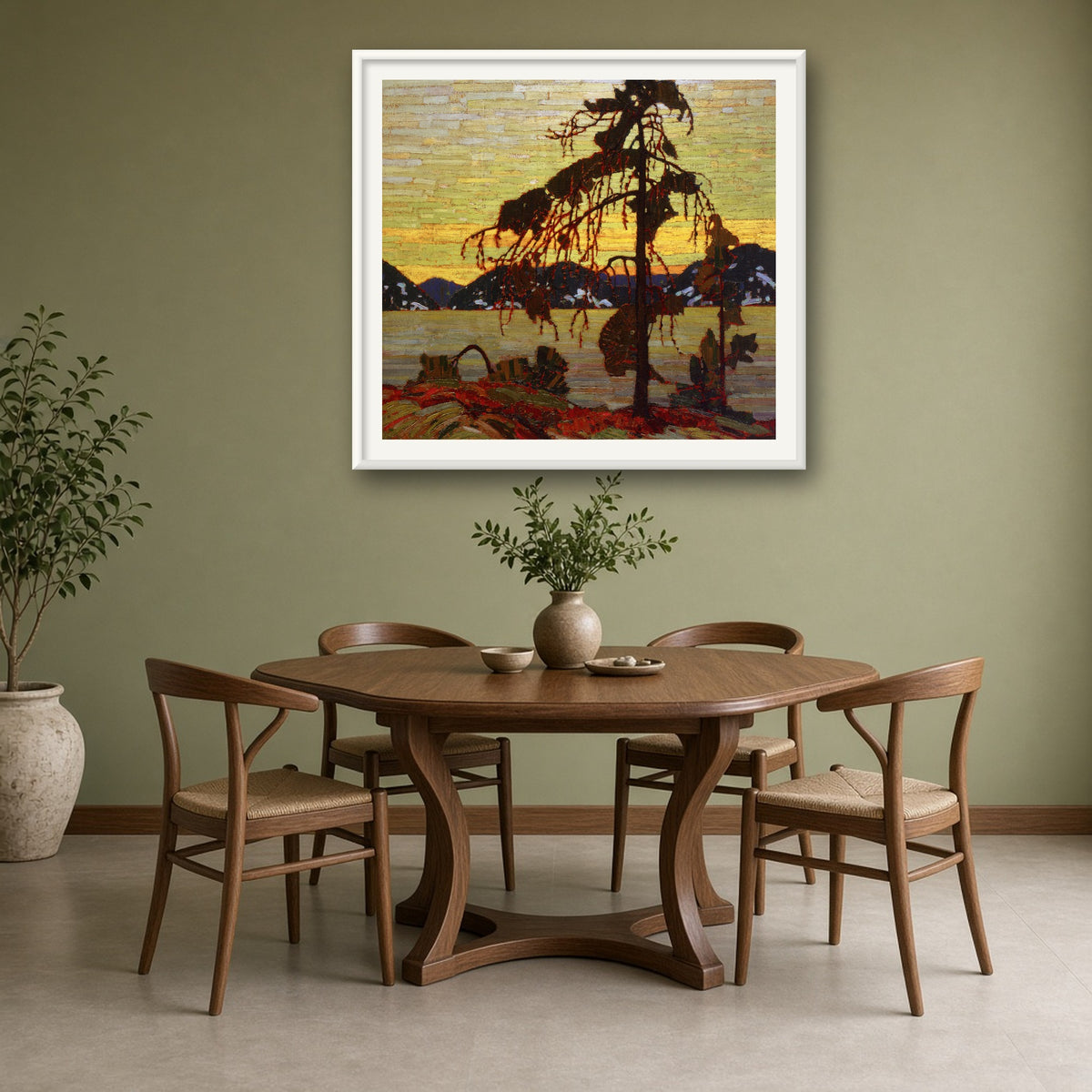 The Jack Pine by Tom Thomson — room mockup
