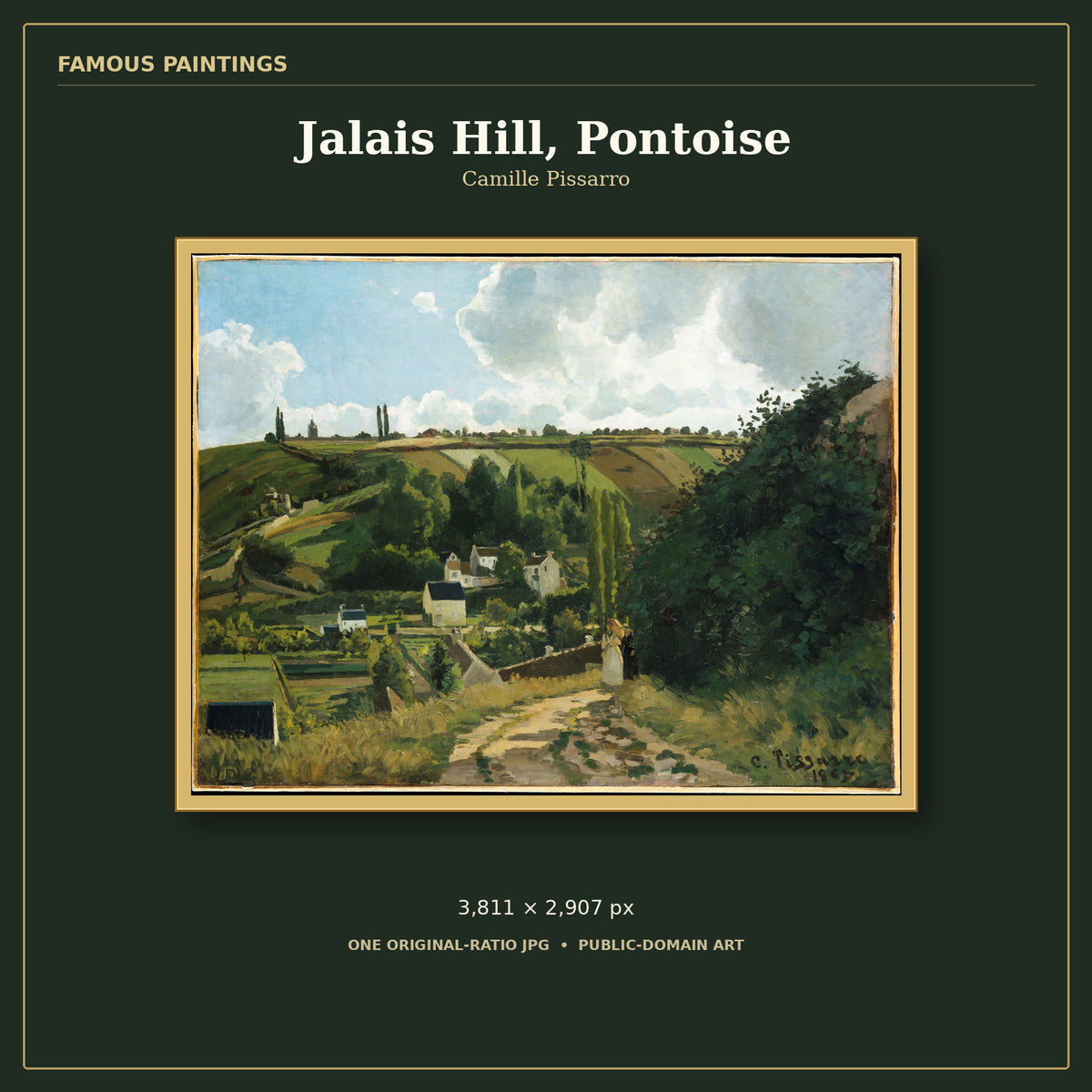 Jalais Hill, Pontoise by Camille Pissarro, cover preview