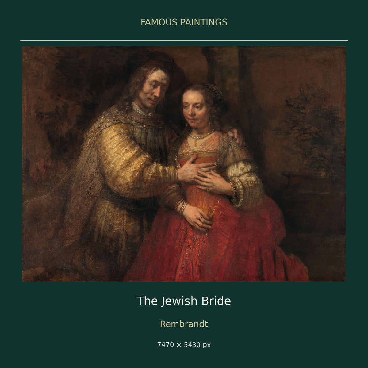 The Jewish Bride by Rembrandt — cover