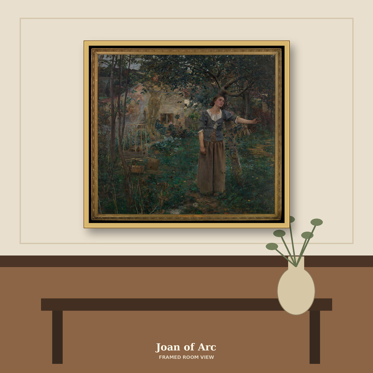 Joan of Arc by Jules Bastien-Lepage, room mockup